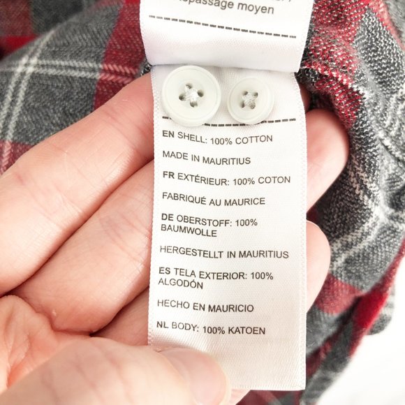 Untuckit Plaid Flannel Button Down Shirt - XL Tall Slim - Holiday Christmas Fall - Picture 6 of 10